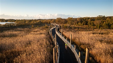 FAST winding past Belmont Lagoon