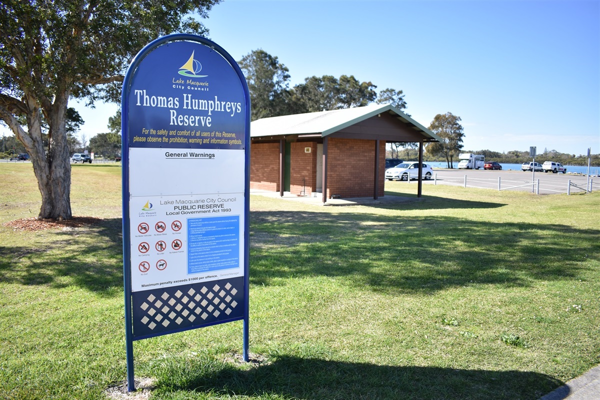 Thomas Humphreys Reserve - Lake Macquarie City Council