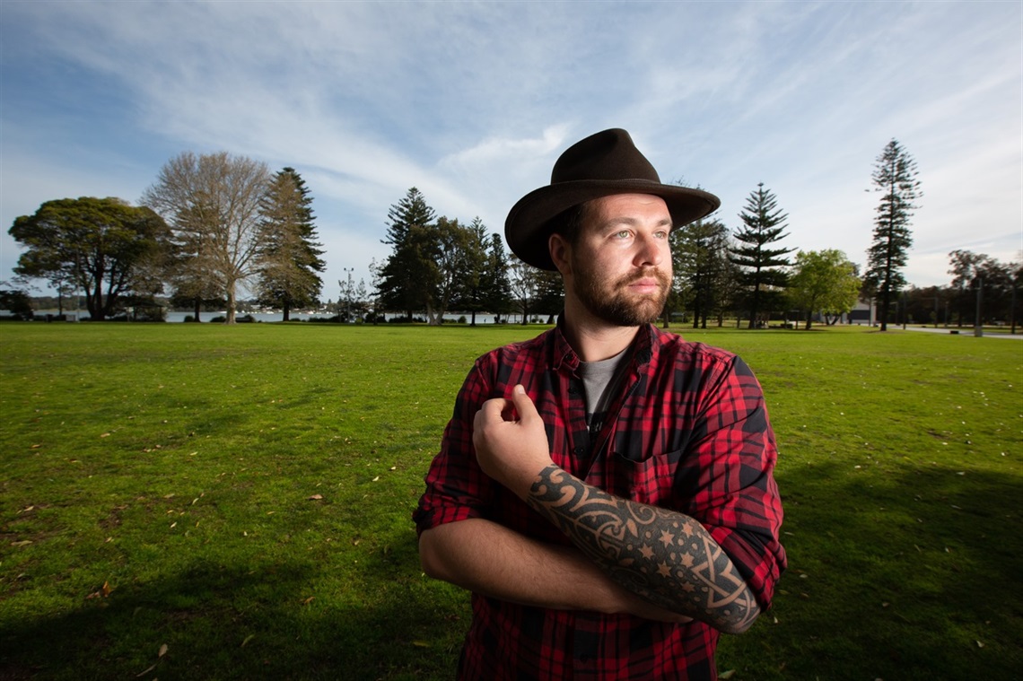 Yurii Chuchenko at Speers Point Park, where he will MC the Living Together Festival.jpg