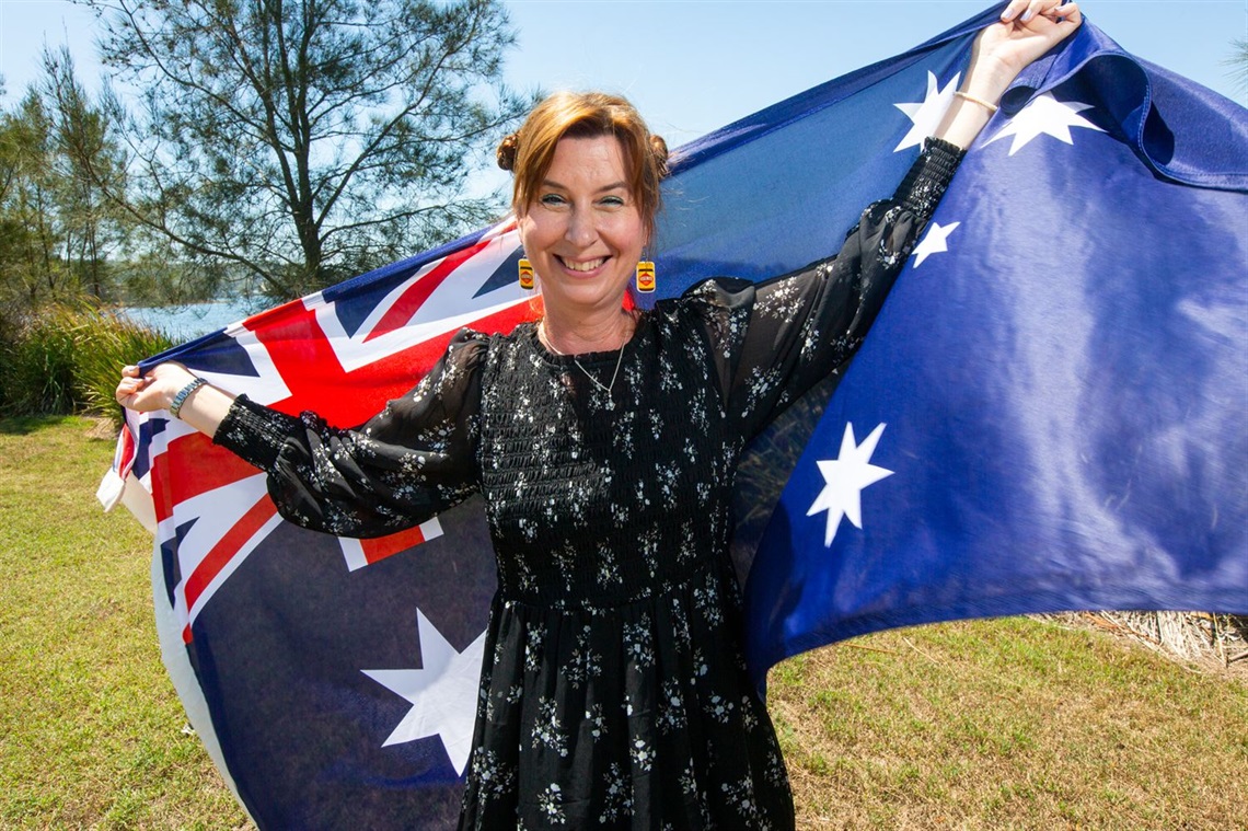 Martina Carney was among 96 new citizens at the 26 January ceremony in Lake Macquarie.jpg