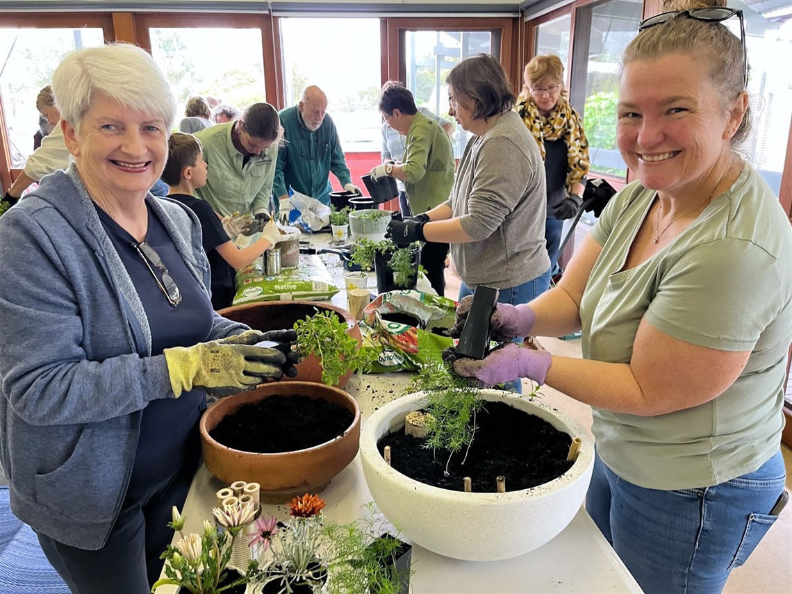 The Lake Macquarie community enjoyed creating pollinator pots.jpg