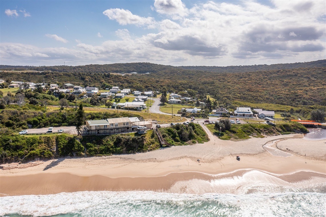 An overhead shot of Catherine Hill Bay Surf Life Saving Club.jpg