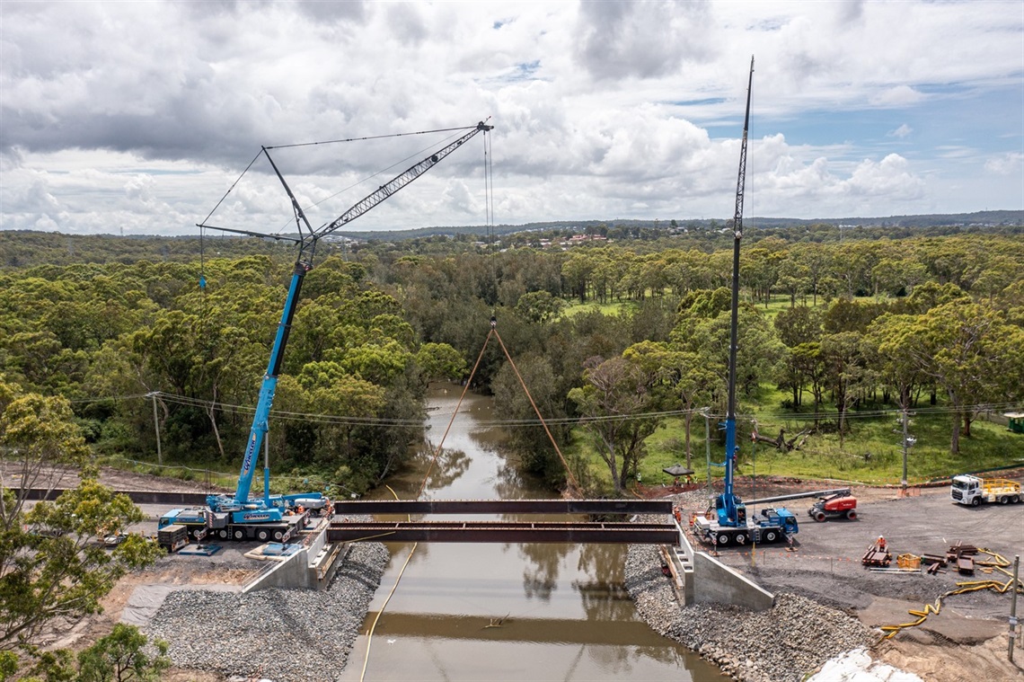 Construction of the Weir Road bridge is scheduled for completion in the next financial year.jpg