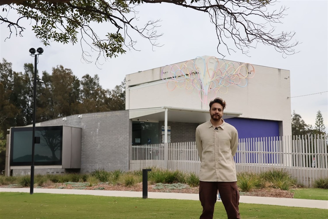 Artist Joshua Ingle at the Multi-Arts Pavilion, mima.jpg