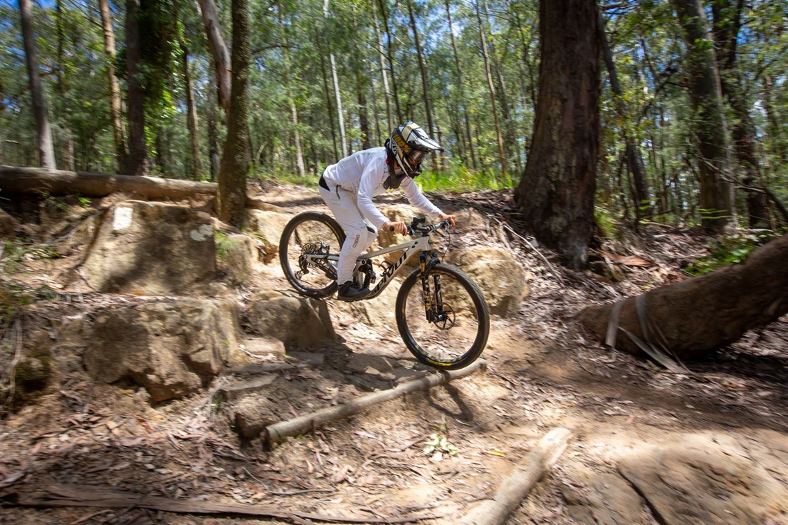 Oscar Berry, 14, takes on 'The Monkey' downhill course.jpg