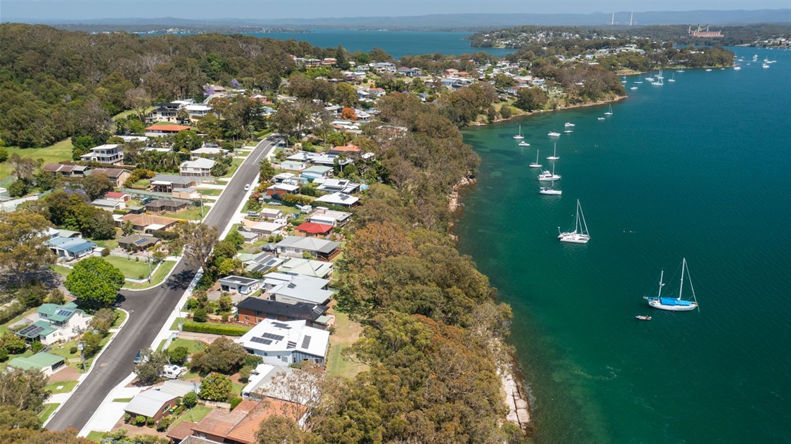 The new Watkins Road upgrade includes a new road surface and footpath connecting the holiday park to Wangi shops.jpg