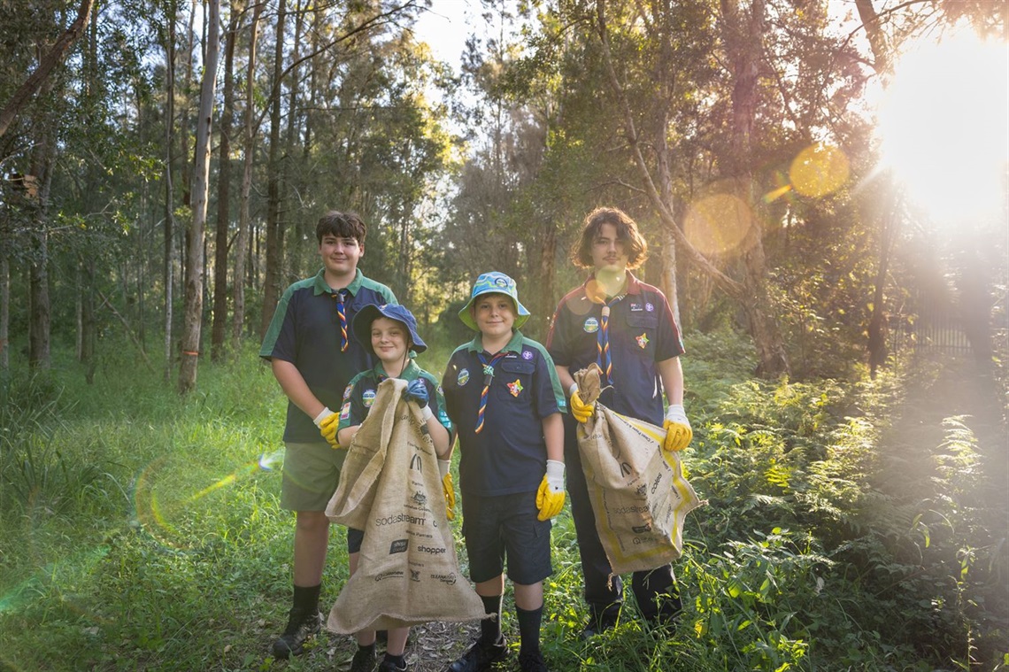 Carey Bay Toronto Scout Group take part in Clean Up Australia Day annually.jpg