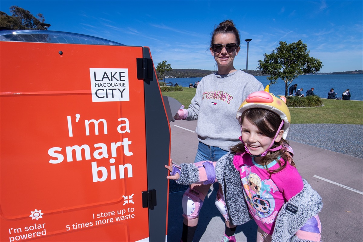 Smart bins set to squeeze waste in Lake Mac Lake Macquarie City Council