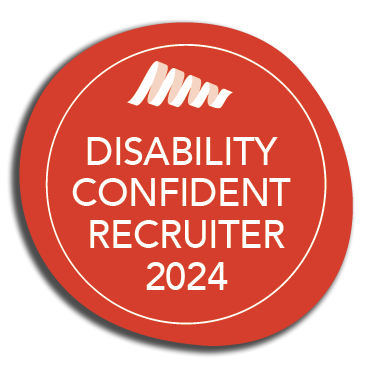 Disability Confident Recruiter 2024 Colour_DropShadow_Orange.png