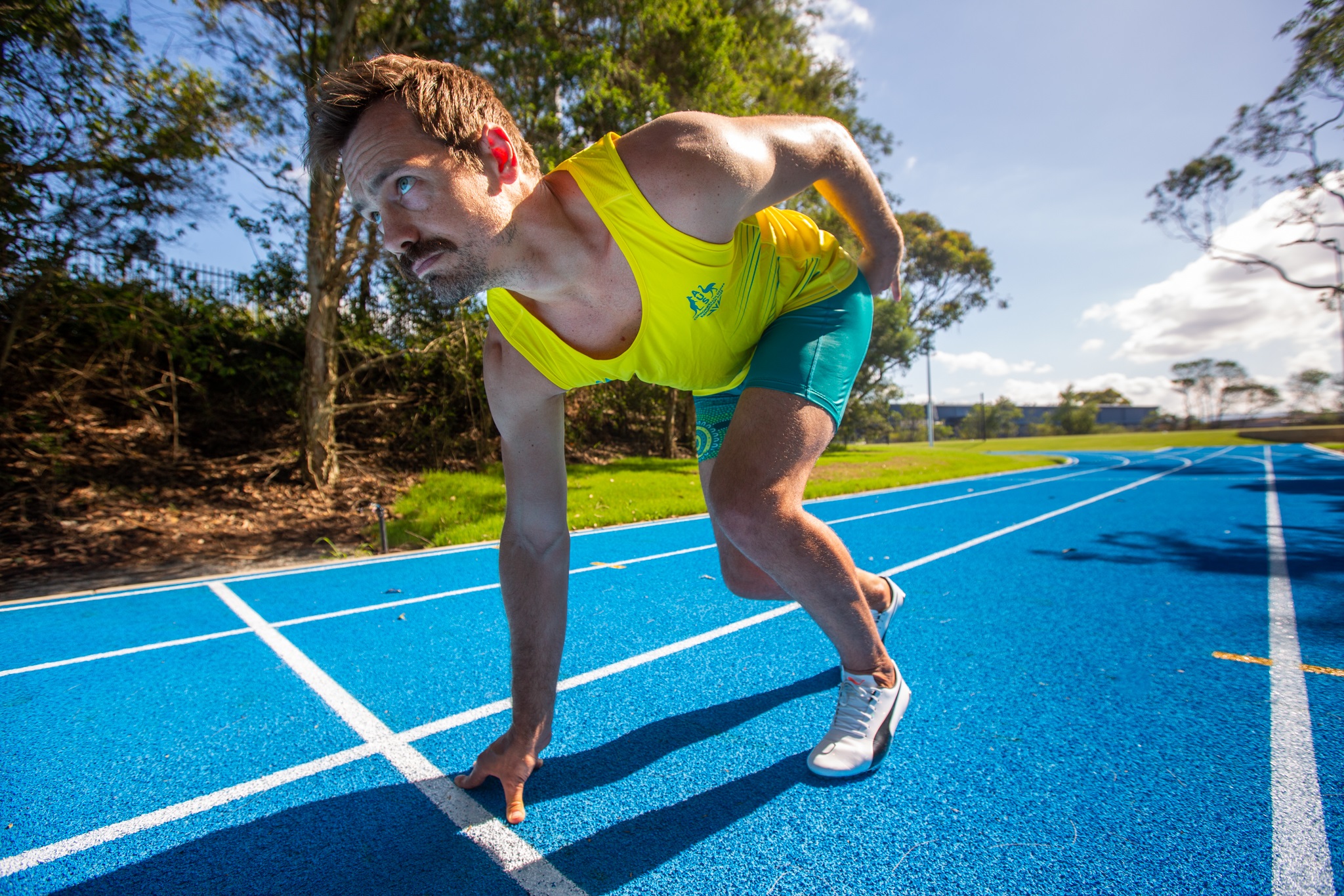 Paralympian Evan O'Hanlon practising on the new track (3).jpg