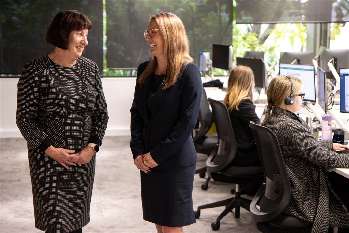 Lake Macquarie Mayor Kay Fraser and Head of Customer Experience Jasmyne Munro.jpg