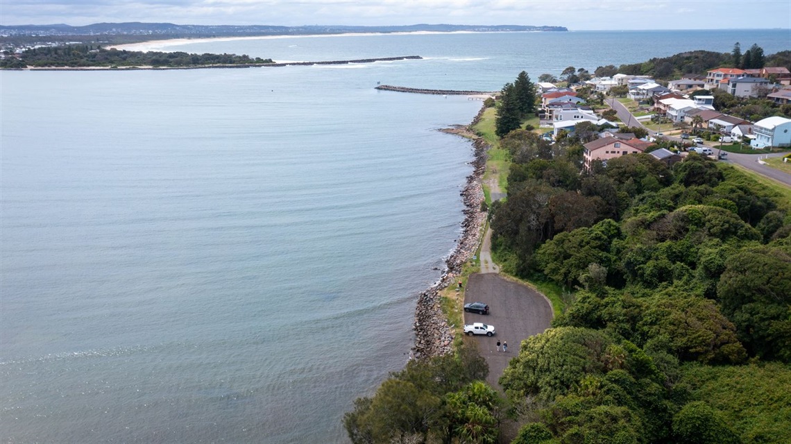 Aerial view of the newly sealed car park at Salts Bay.jpg